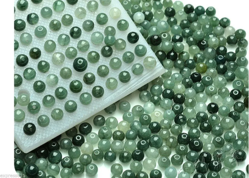 Best 100pcs 100 Natural Grade A Jade/Jadeite Smooth Loose Beadssent