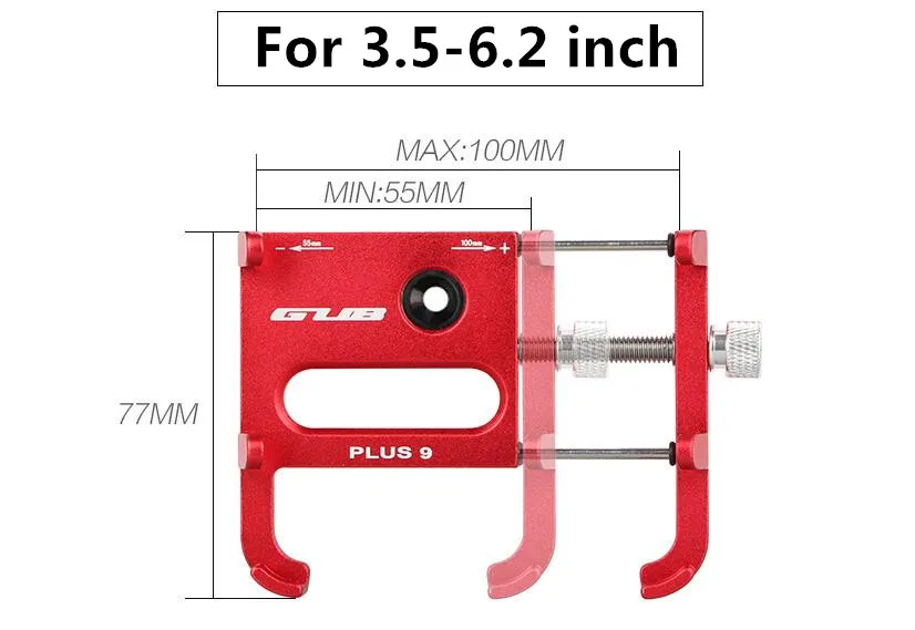 GUB велосипедный держатель для мобильного телефона кронштейн G86 смартфон алюминиевый плотный металлический MTB велосипед для samsung huawei xiaomi iphone
