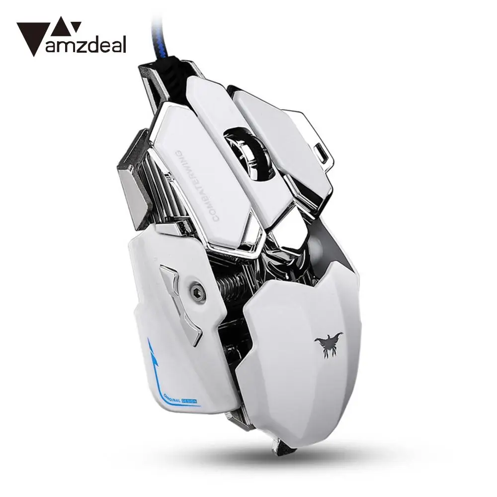 

Polychromatic LED USB Wired Mouse Mechanics Feeling Mouse Optoelectronic Mouse Gaming Optical Mice Portable for Computer Laptop