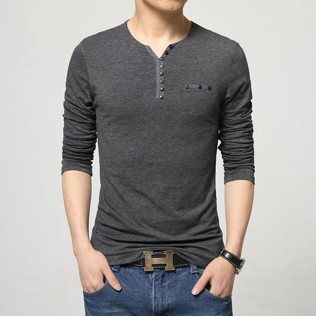 mens slim fit long sleeve t shirts
