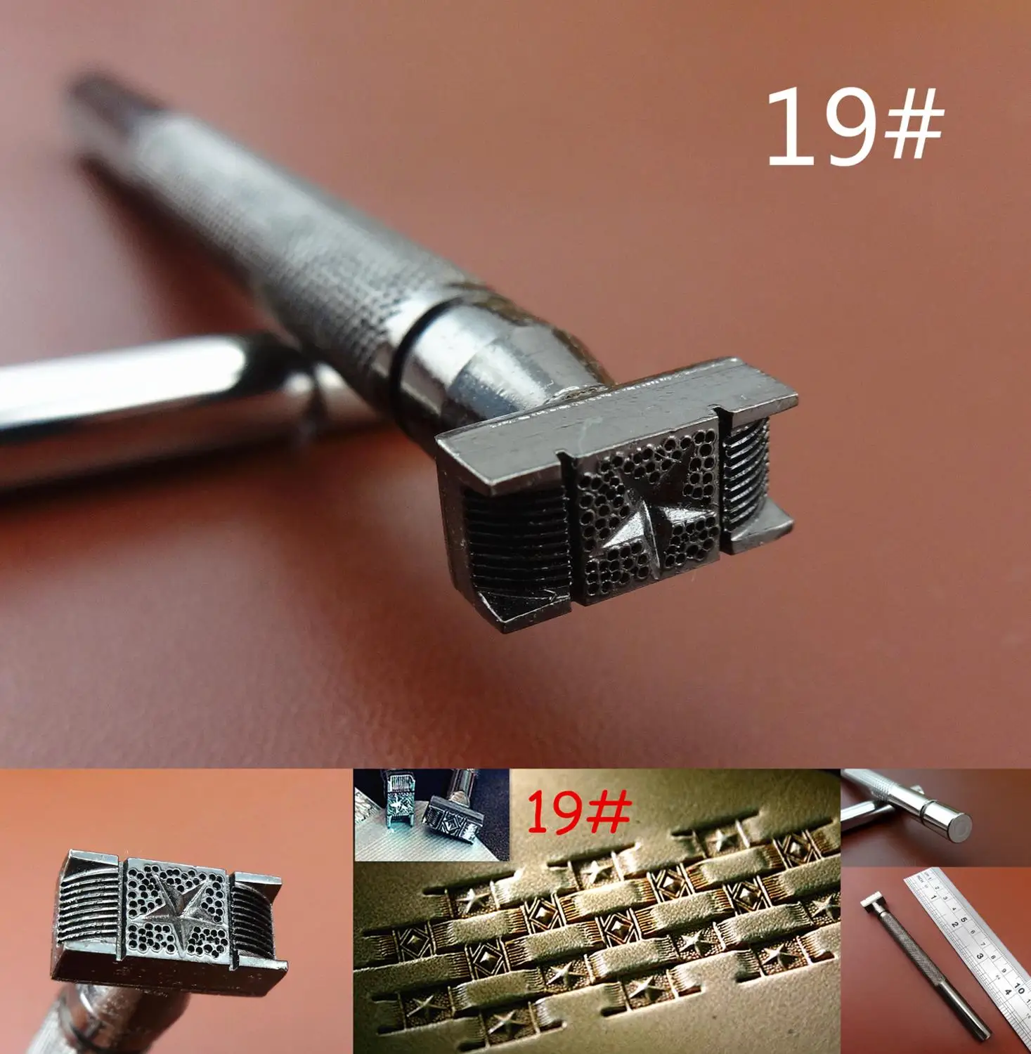 1pc Leather Craft Steel Carving Stamping Punch Stamper Tool Chisel