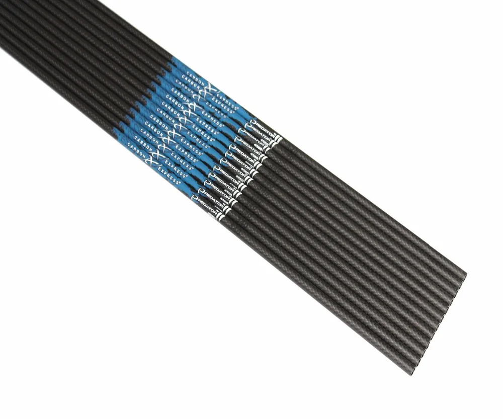 

12pcs pure carbon arrow shaft spine400/500 3K weave arrow shaft ID6.2mm for compound bow traditional bow hunting shooting