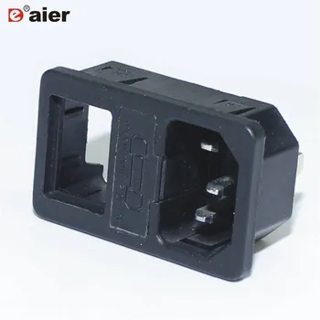 

100PCS AS-10 IEC AC power socket with fuse and ON/OFF switch