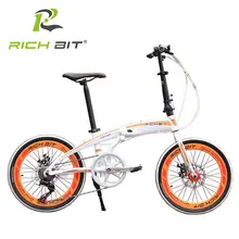 "RichBit 20"" Мини Складной Велосипед Быстрое Освобождение Складной Велосипед & Механические Дисковые Тормоза Складной Городской Велосипед 7 Скоростей Мини-Велосипедный Город"
