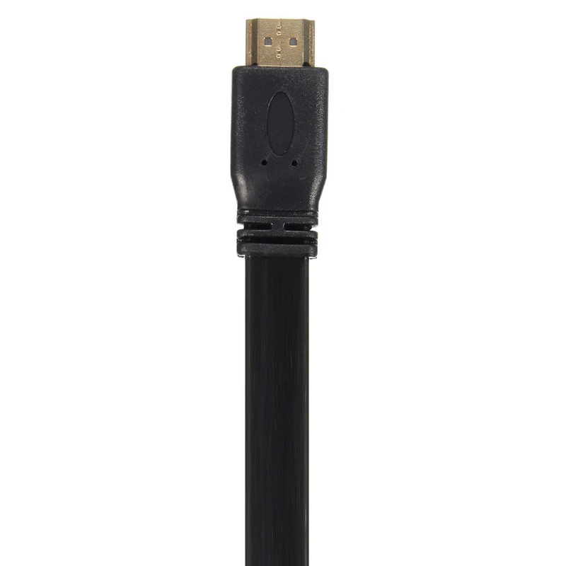  Nuovo Full HD Cavo HDMI Breve Nero di Alta Qualità Maschio A Maschio Spina Piatto Cavi Cavo Fit Per