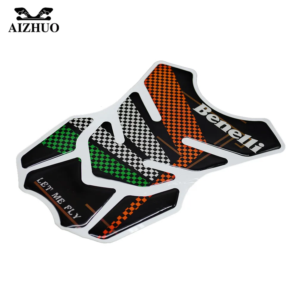 Carbon Fiber Motorcycle Tank Pad Protector Sticker Fish Bone Style Oil Fuel Tank Stickers For benelli bn600 bn 300 bj 300 bj250