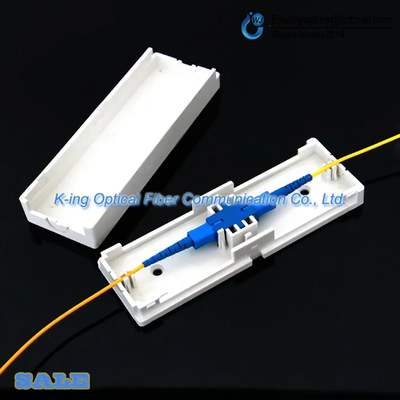 

100pcs SC Drop cable protection box Optical fiber Protection box heat shrink tubing to protect fiber splice tray ftth fiber tool