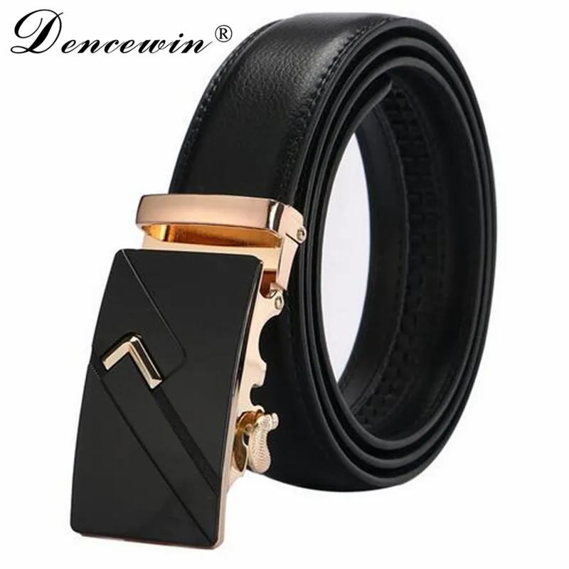 Ремень мужской из 100% натуральной кожи с автоматической пряжкой в ковбойском