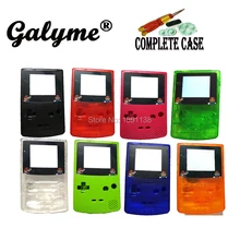 Multi-Цвет Пластик жениться bros мультфильм Экран объектив В виде ракушки Fit Gameboy Цвет Ремонт Дело Мальчик Цвет игровой консоли w /Пуговицы Шурупы