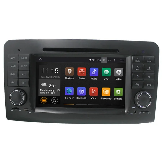 Para Android Auto dvd para MERCEDES ML 63 AMG GL CLASE ML300 GL350 W164 X164 GPS