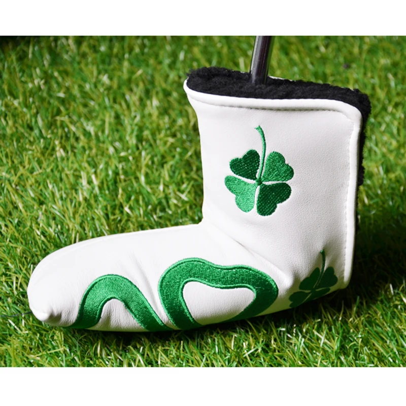 

1 Pcs Golf Putter Irons Heads Cover Lucky PU Leather Golf Putter Cover Headcover Magnet Closure Blade Tool