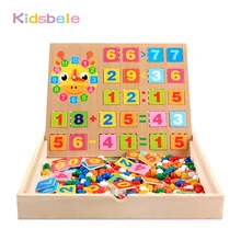 Дети грибы гвозди шарик деревянные головоломки игрушки номер обучения Монтессори развивающие мультфильм одежда для медвежонка головоломки игрушки