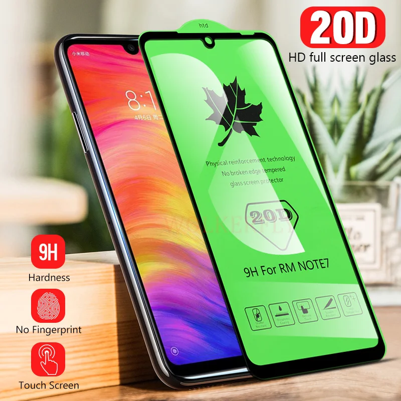 

20D Tempered Glass Film For Xiaomi Mi 8 SE Mi 8 Lite Screen Protector Full Cover For Redmi 7 Redmi Note 7 Pro Protective Film