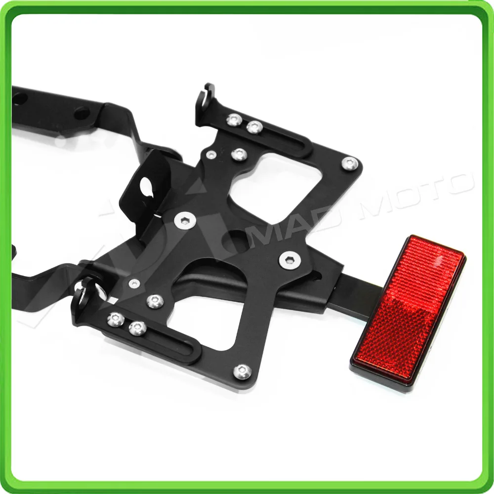 For Suzuki GSXR 1000 GSX-R1000 GSXR1000 2007 2008 K7 K8 Motorcycle Adjustable Fender Plate Bracket License Plate Holder (4)