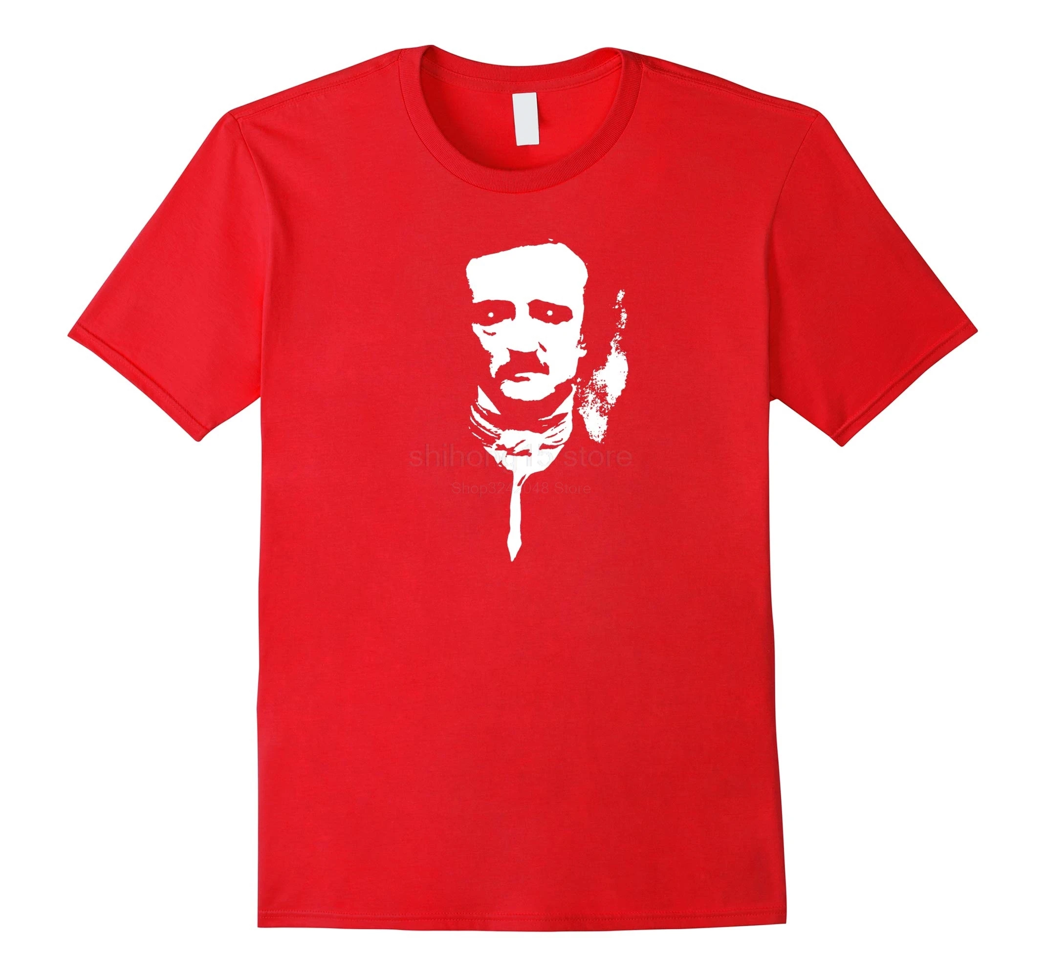 Hatezilla Ghostly Edgar Allan футболка POE летняя модная мужская с коротким рукавом | Мужская