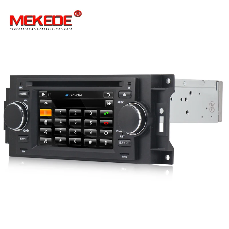 Discount MEKEDE Car DVD GPS Navigation Player For Chrysler 300C PT Cruiser Dodge Ram Jeep Grand Cherokee With Radio BT 1080P USB free Map 3
