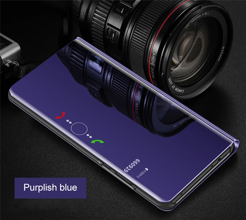 Для huawei P20 Pro P9 P10 Plus тонкий прозрачный 3D умный зеркальный кожаный флип-чехол-подставка для mate 8 9 10 Pro Роскошный чехол