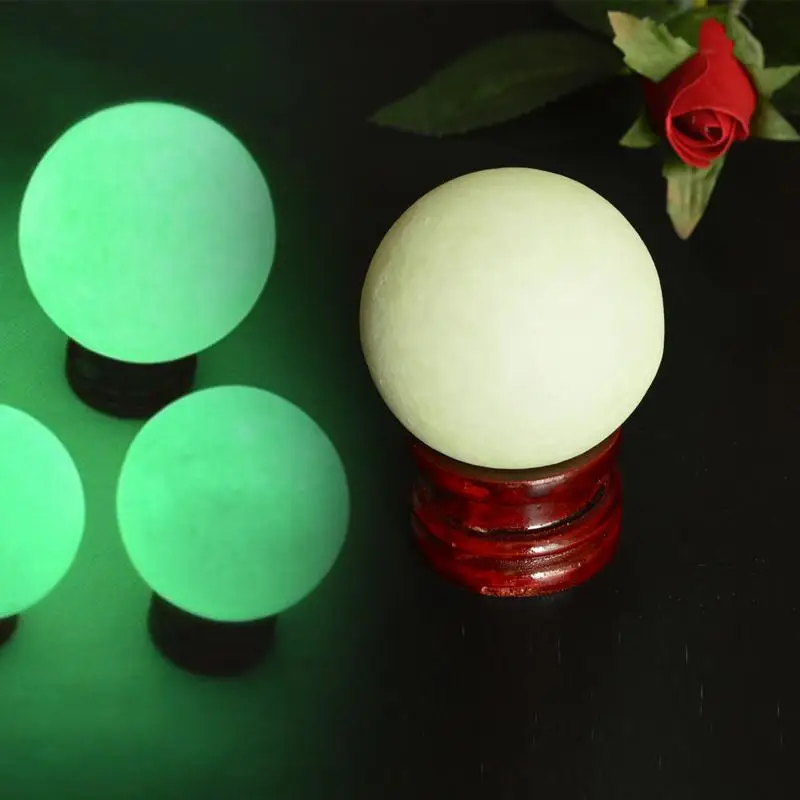 

1pc Luminous Crystal Sphere Ball Toy Novelty Natural Stone Funny Gadgets Grownups Toy Needs To Accept The Light