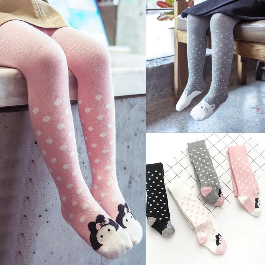 Baby Girls Tights Toddlers Cable Knit Leggings Kids Cotton Stockings Infant Pants Socks 0-3T 