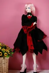 [Wamami] 125 # красный и Платье черного цвета/костюм 1/4 MSD DZ БЖД Dollfie