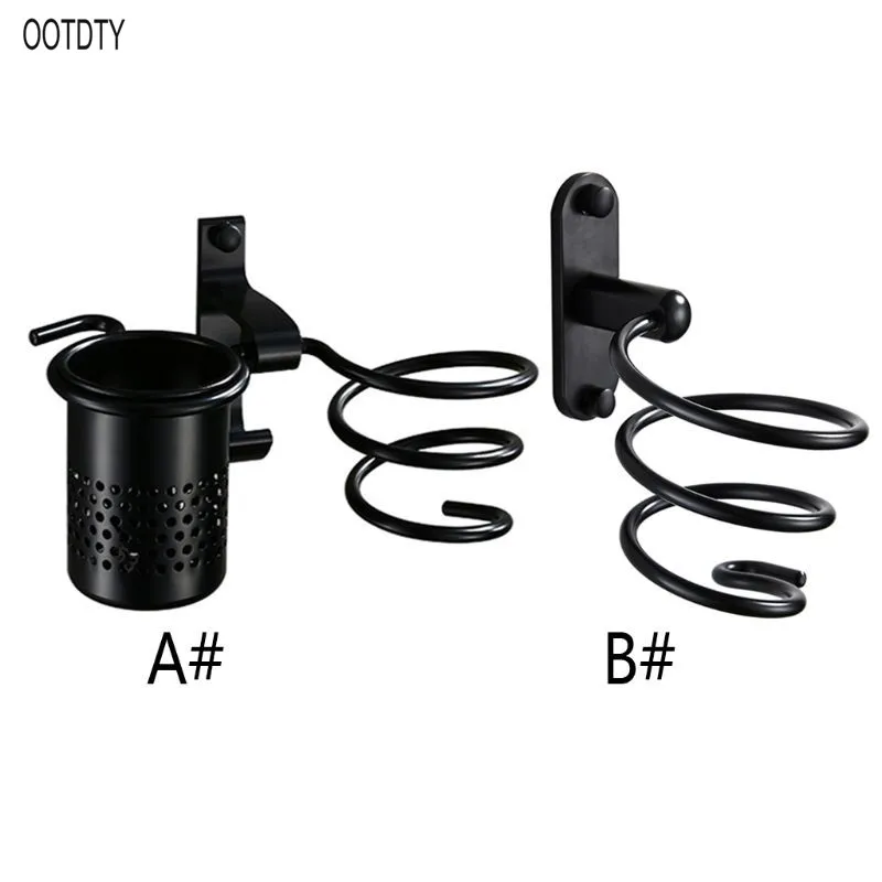 

Aluminum Hair Dryer Rack With Cup Bathroom Toilet Shelf Blow Storage Holder Save Space Hanger Accessories