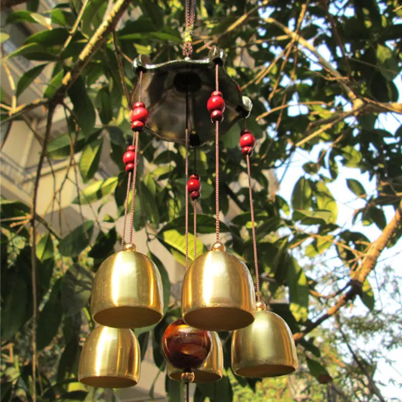 Outdoor Living Wind Chimes Yard Retro Garden Tubes Bells Copper Home