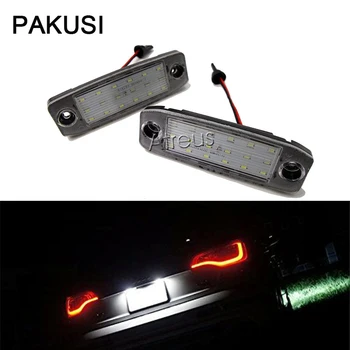 

PAKUSI 1Pair Car LED License Plate Lights 12V For Hyundai Sonata YF 10MY GF 10 accessories White SMD3528 Lamp Bulb Kit No error