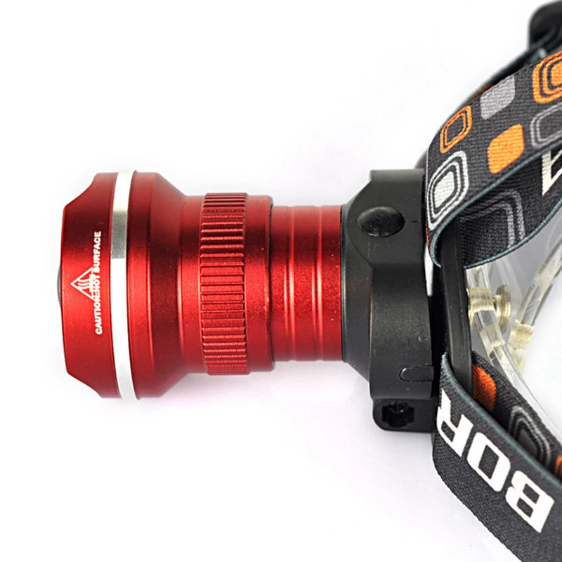 Boruit 2000 LM T6 LED Headlamp Zoomable Waterproof 3 Modes Headlight Camping Hiking Head Lamp Torch Lantern Lights 4