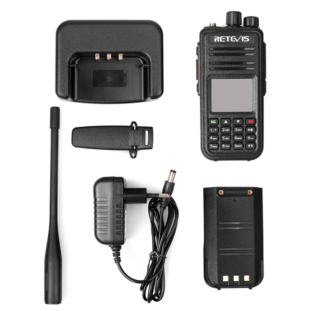 2 шт. Retevis RT3S двухдиапазонный DMR радио цифровая рация(gps) VHF UHF DCDM TDMA Ham радио Hf трансивер