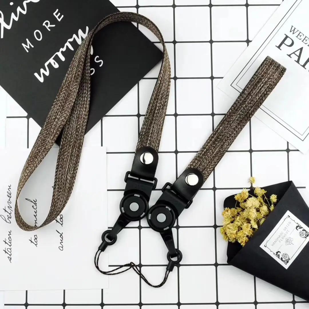 

One Long One Short Lanyard Camera Keys ID Card Strap Neck USB Badge Holder DIY Hang Rope Mobile Phone Straps