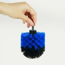 3,5 дюймов синяя электрическая дрель с шариковой щеткой, Жесткая Щетина для автомобильных шин, домашний очиститель для туалета щетки для отшелушивания