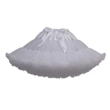 

Lolita Petticoat Mini Woman Ruffle Tulle Puffy Underskirt Tutu Cosplay Rockabilly Crinoline 2018 New Arrival