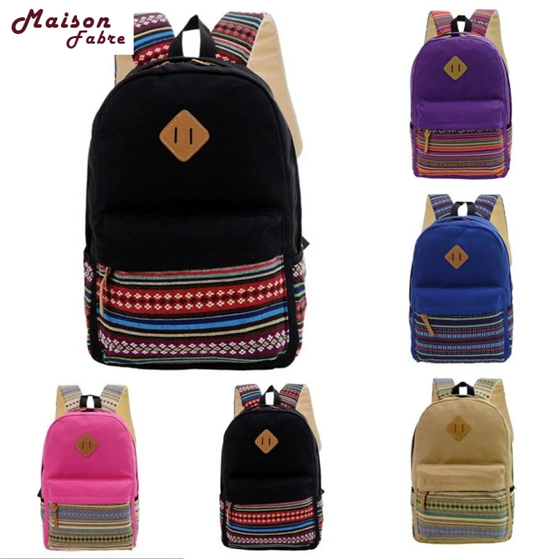 

Maison Fabre Fashion Backpack 5 Colors Boys Girls Rucksack Shoulder School Bag Satchel Travel Canvas 2017 Hot DropShipping OB23
