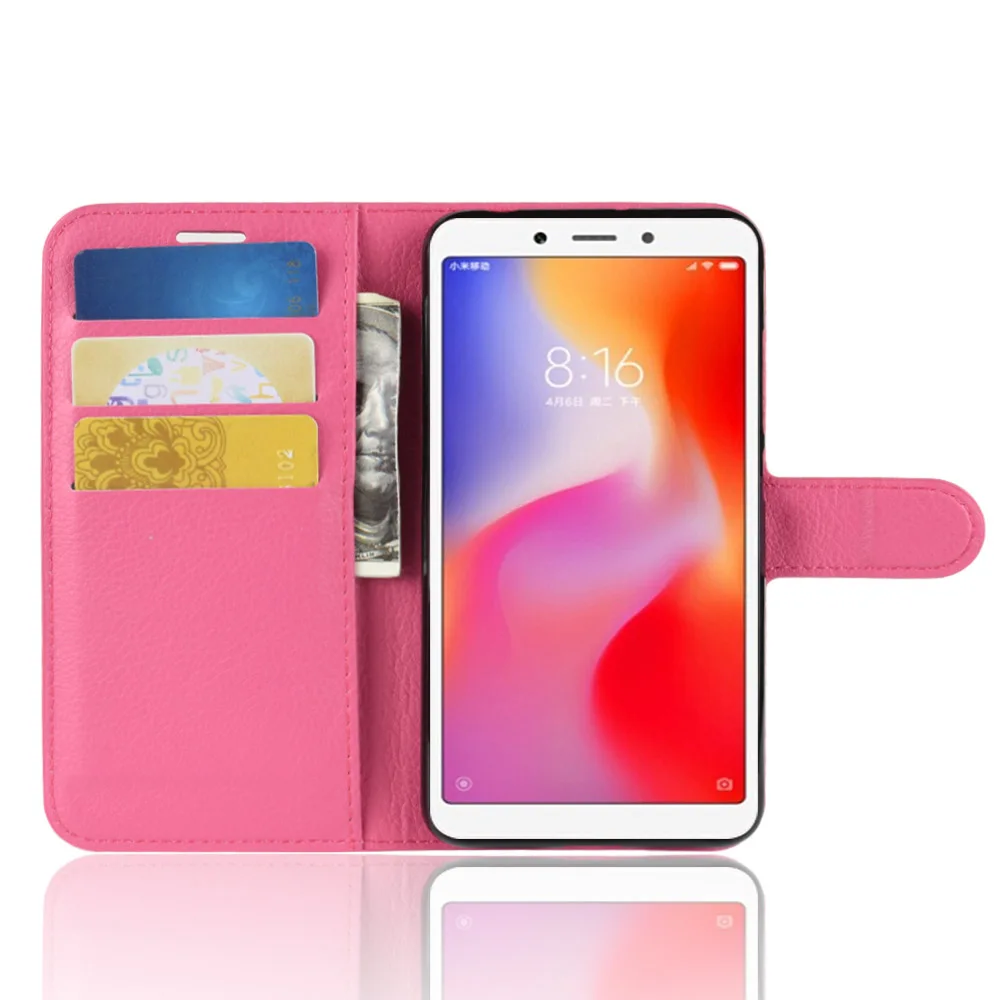 Чехол-книжка для Xiaomi Redmi 6A, чехол-книжка Redmi 6A, задняя крышка, флип-чехол из искусственной кожи, чехол для телефона s 2 ГБ, 16 ГБ, 32 ГБ, 5,45 дюйма, Fundas KONSMART