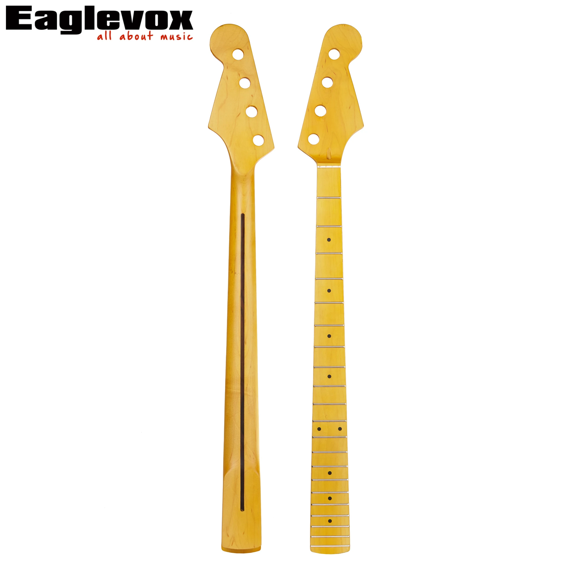 Amumu 21 Frets Maple Bass Neck Maple Fingerboard For 4 String Bass Made Of Canada Maple