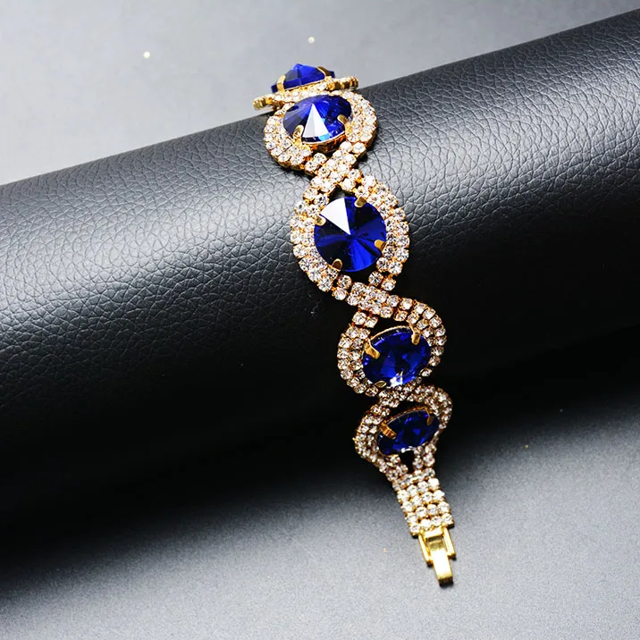 SIZZZ 20 видов браслетов и браслетов Роскошные Кристальные браслеты для женщин женские свадебные ювелирные изделия - Окраска металла: as picture
