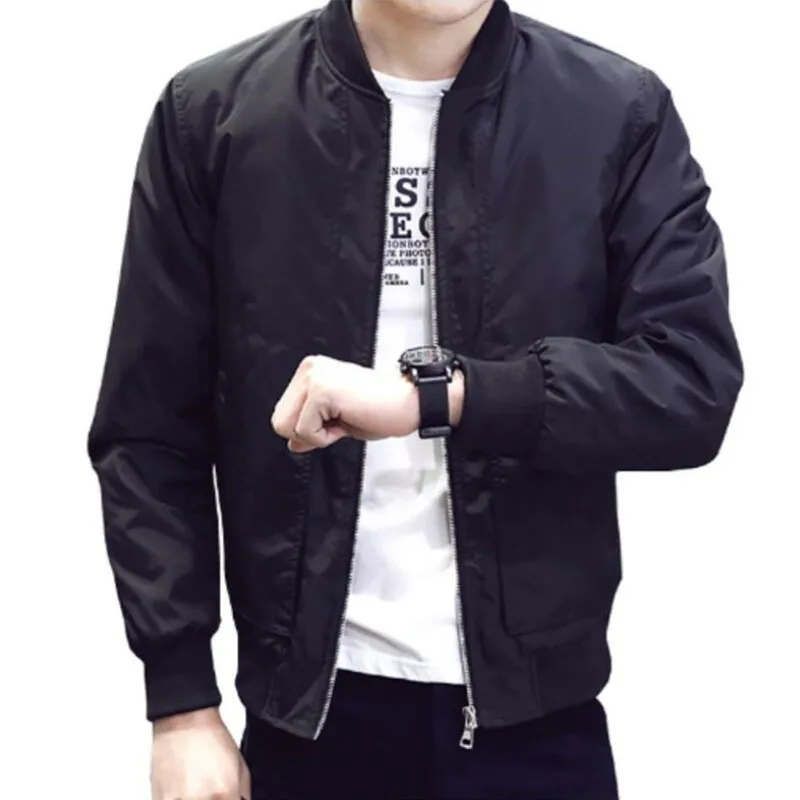 

2019 New Jacket Men Casual Baseball Jacket Spring Autumn Fashion Slim Fit Men Jacket Thin Jackets Brand Casual Coat Top Quality