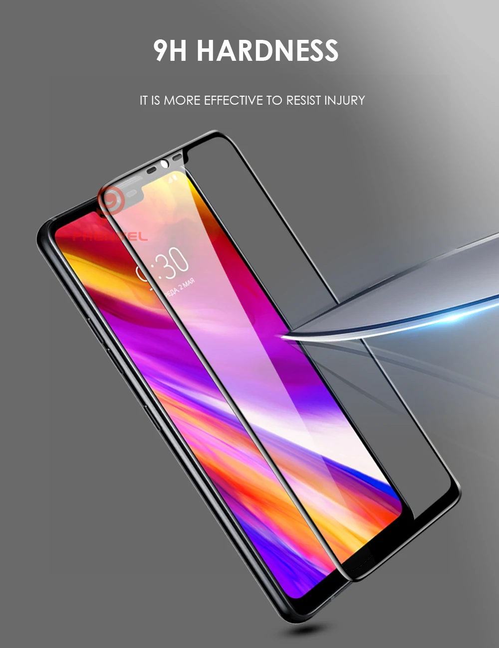 Phenvel 3D закаленное стекло для LG G7 Thinq 9H полное покрытие олеофобное покрытие стекло Защитная пленка для LG G7 защита экрана