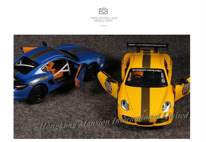 132 Diecast Car Model For ThePorsche Cayman Race (4)