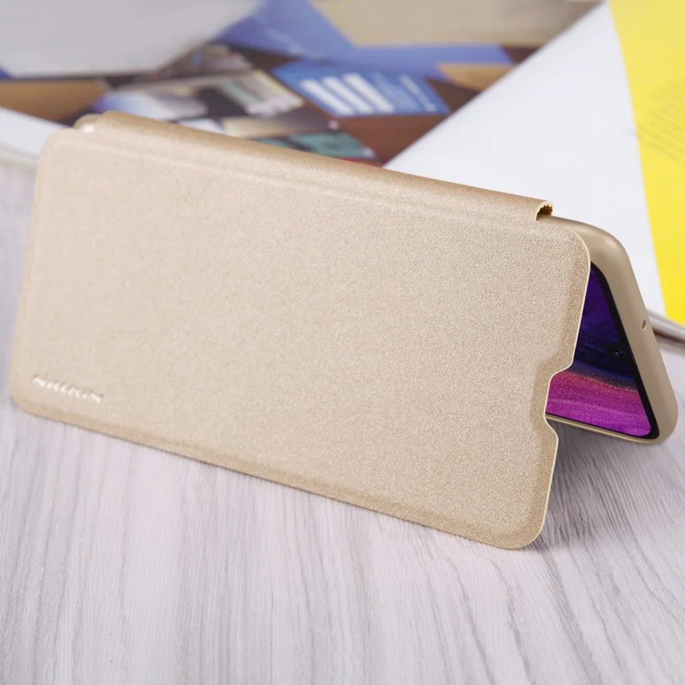 Filp чехол для samsung A50 A30 NILLKIN блестящий супер тонкий флип-чехол pu кожаный чехол samsung A50 A30