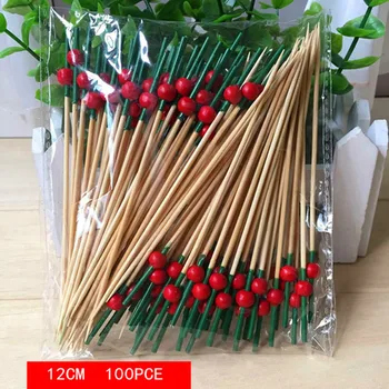 

XUNZHE 12Cm 100 Pcs Colorful heart-shaped Cocktail Drink Stirring Sticks Food Dessert Picks Fruit Fork bento accessories