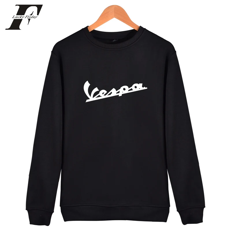 LUCKYFRIDAYF 2017 new  vespa Sweatshirt Men's Street Wear Men with Hoodies tracksuit loose hoodie sweatshirt Fashion trend Men