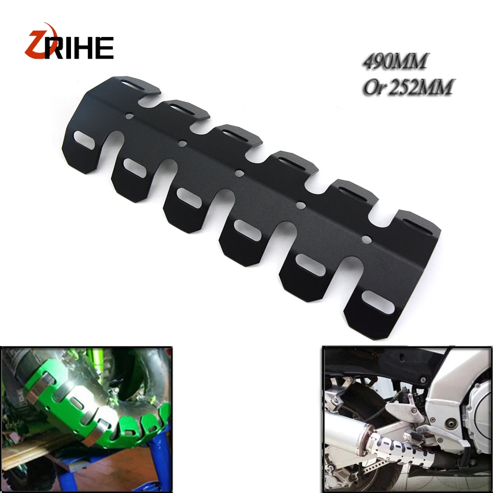 

Universal Motorcycle Exhaust Muffler Pipe crash Leg Protector Heat Shield Cover For SUZUKI GSX R1000 R750 R600 DL1000 DL650