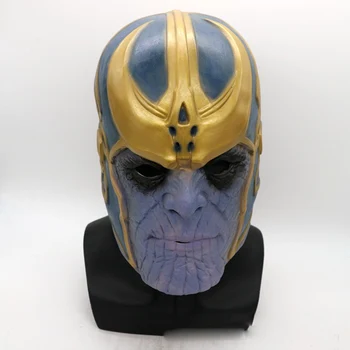 

Thanos Mask Avenger Infinity War Cosplay Costumes Props Thanos Latex Helmet Mask Halloween Masks For Adlut Dropshipping