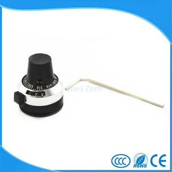 WXD3-13 3590S 4mm 6mm 6.35mm Potentiometer knob lockable Hat Precise Dial rotary knob