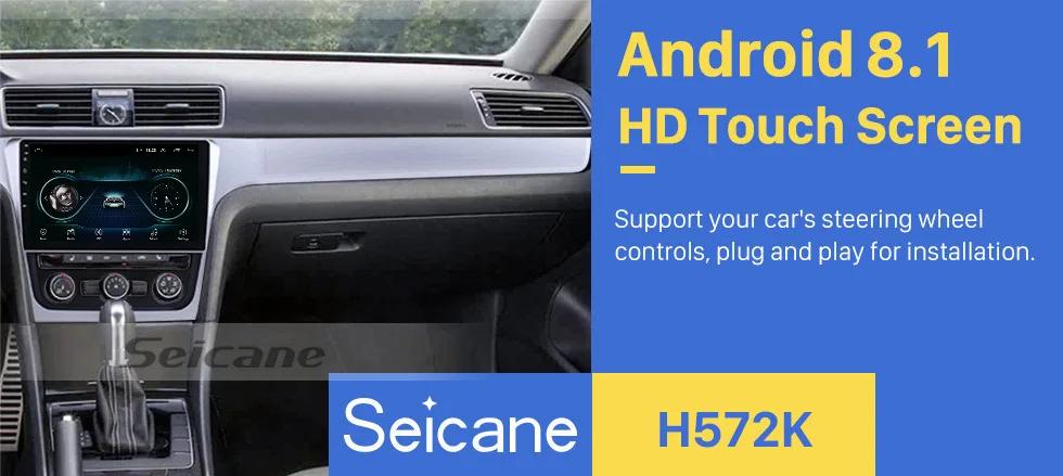Discount Seicane 10.1 inch Car GPS Radio Android 8.1 For 2012 VW Volkswagen Passat 4G Wifi Bluetooth 2Din Multimedia Player 0