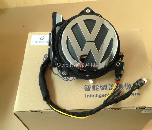 Car Rearview SONY CCD Camera VW logo badge flip Emblem