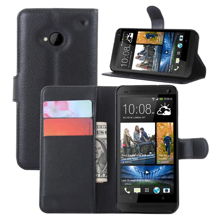

For HTC U11 U12 Plus Vintage Wallet Leather Phone Case For HTC ONE M7 801e Flip Cover Luxury Cases ONE M7 Coque Stand Card Slots