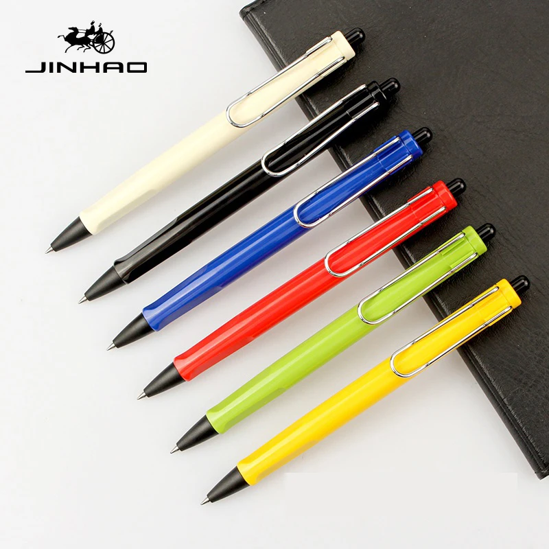 jinhao gel pen ink pens U shaped clip press ball pen tintenroller