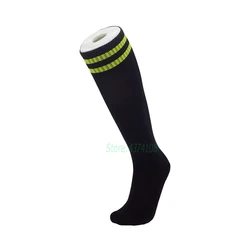 Men Women Black Stockings Knee High Soccer Socks Fluorescent Green Striped Towel Bottom Football Socks EU37-45/US6-10 Item:FS08 Men Women Black Stockings Knee High Soccer Socks Fluorescent Green Striped Towel Bottom Football Socks EU37-45/US6-10 Item:FS08